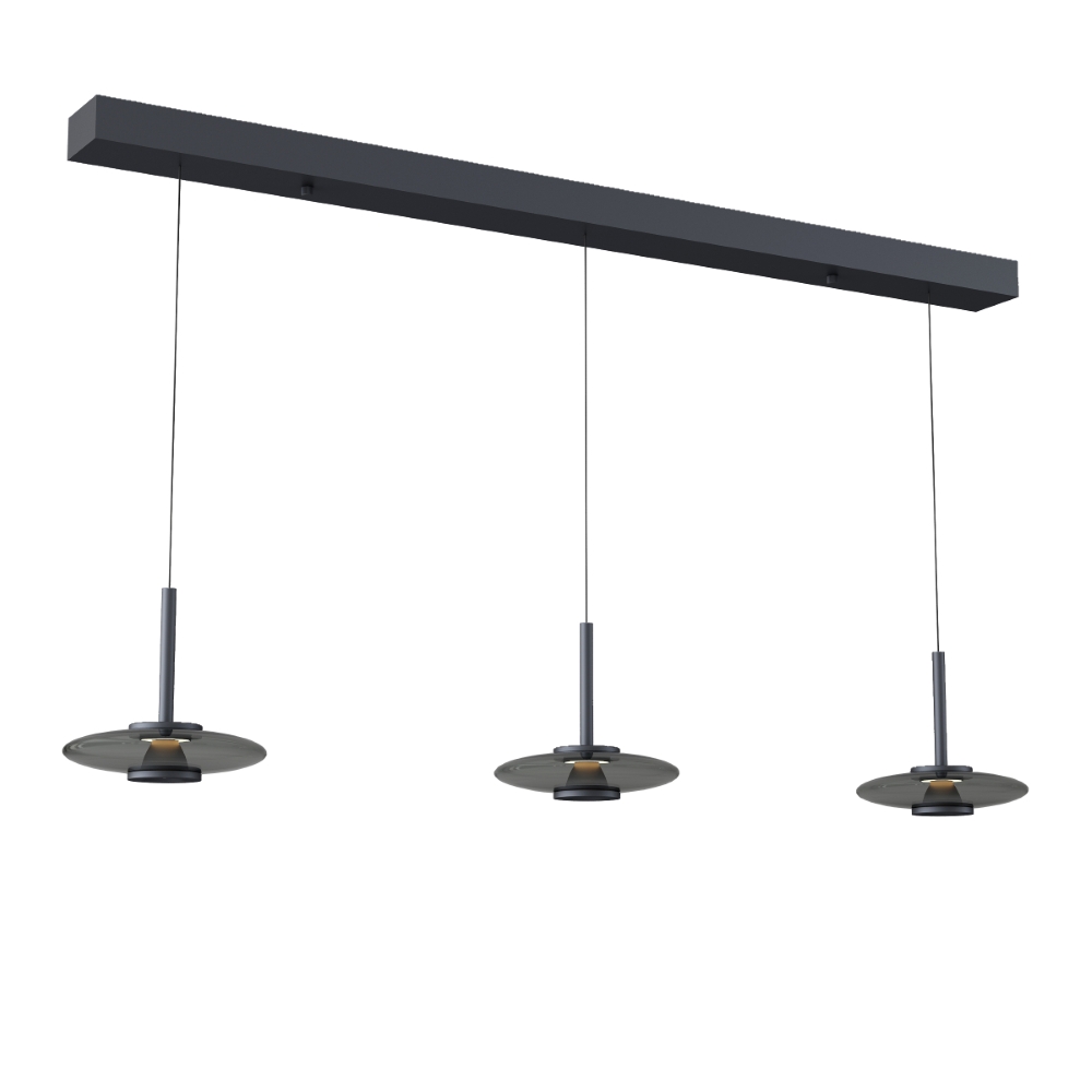 Artdelight Led eetkamer hanglampMadison zwart - HL MADISON3 ZW-SM